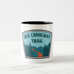 Caneca De Café Em Dois Tons Trilha Erie Canalway