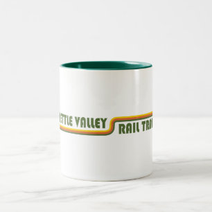 Caneca De Café Em Dois Tons Trilha ferroviária Kettle Valley na Colômbia Britâ