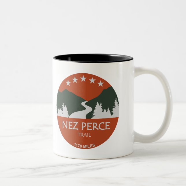 Caneca De Café Em Dois Tons Trilha Nez Perce (Direita)