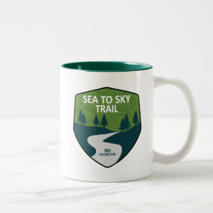 Caneca De Café Em Dois Tons Trilha Sea To Sky Columbia Britânica
