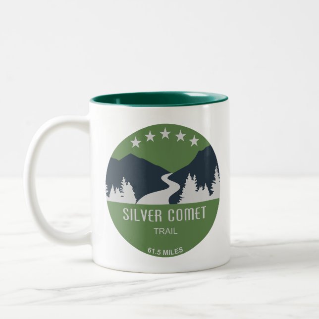 Caneca De Café Em Dois Tons Trilha Silver Comet Geórgia (Esquerda)