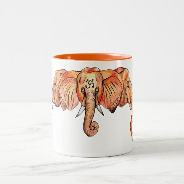 Caneca De Café Em Dois Tons Triplephant (Centro)