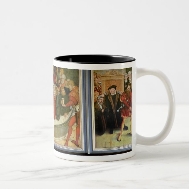 Caneca De Café Em Dois Tons Triptych (Direita)