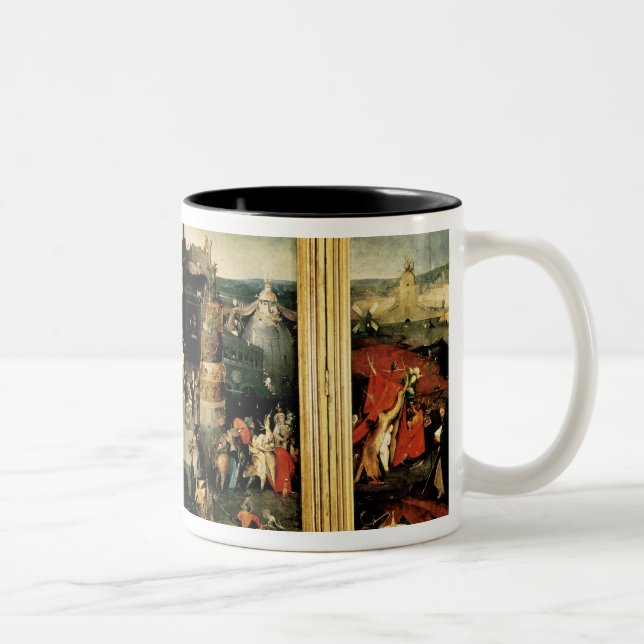 Caneca De Café Em Dois Tons Triptych: A tentação de St Anthony (Direita)