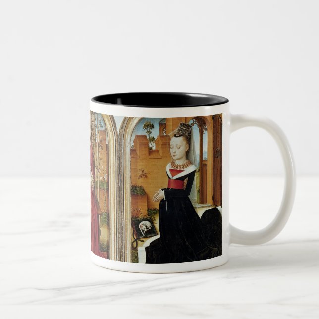 Caneca De Café Em Dois Tons Triptych de Jean de Witte, 1473 (Direita)