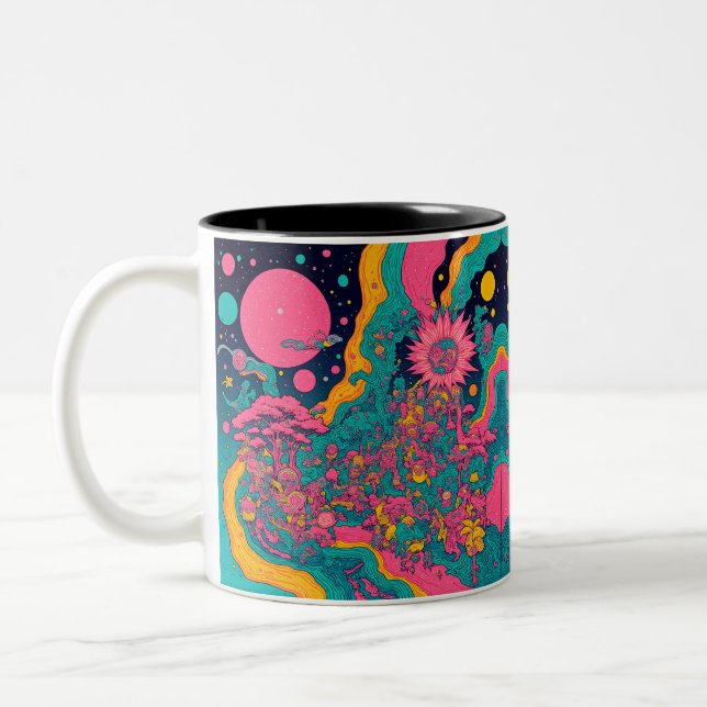 Caneca De Café Em Dois Tons Triquete (Esquerda)