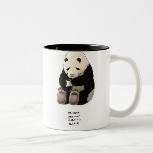 Caneca De Café Em Dois Tons trivialidade da panda