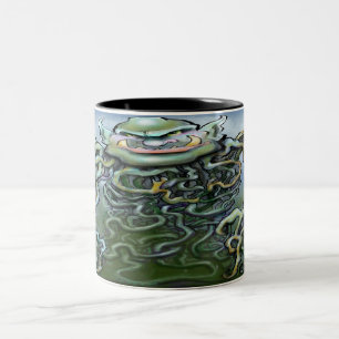 Caneca De Café Em Dois Tons Troll
