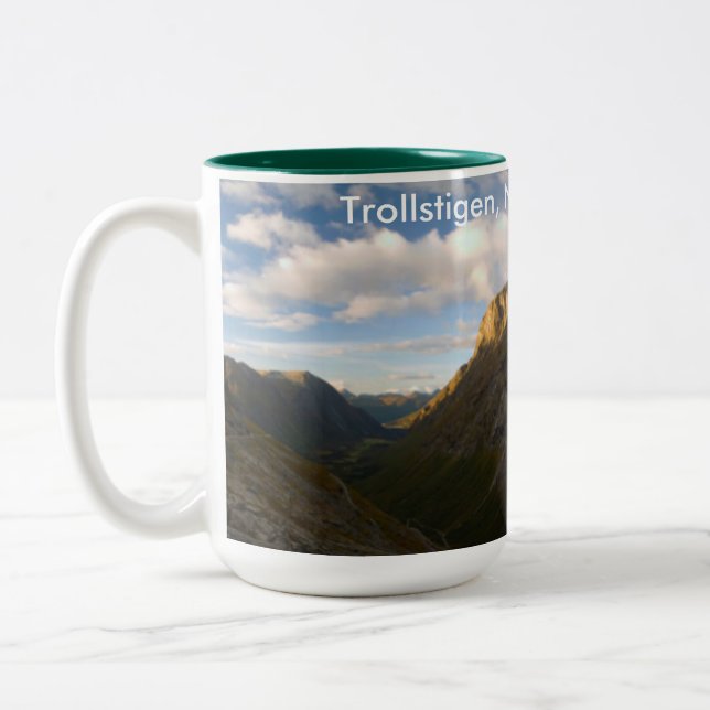 Caneca De Café Em Dois Tons trollstigen, Noruega (Esquerda)