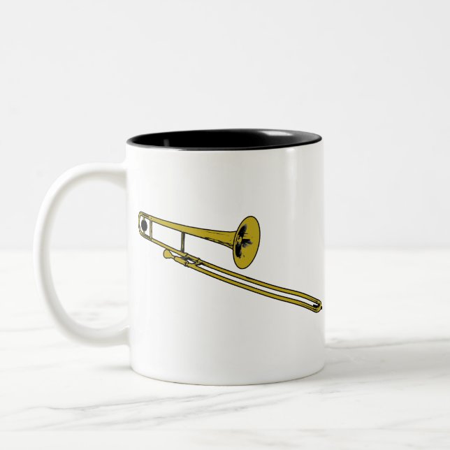 Caneca De Café Em Dois Tons Trombone (Esquerda)
