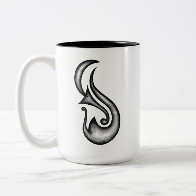 Caneca De Café Em Dois Tons Trompete da Lua (Esquerda)