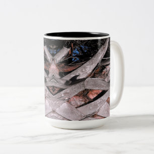 Caneca De Café Em Dois Tons Tronco de Árvore Palm