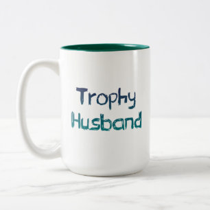Caneca De Café Em Dois Tons Trophy mug de presente de marido