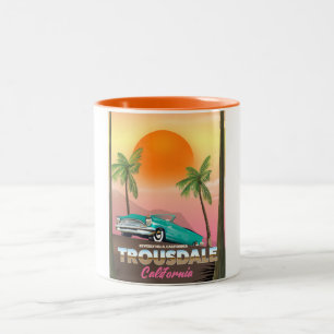 Caneca De Café Em Dois Tons Trousdale Beverly Hills Califórnia