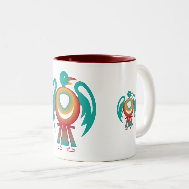 Caneca De Café Em Dois Tons trovoador v2 (Frente Esquerda)