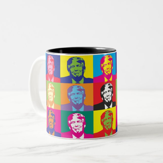 CANECA DE CAFÉ EM DOIS TONS TRUMP (Frente Esquerda)
