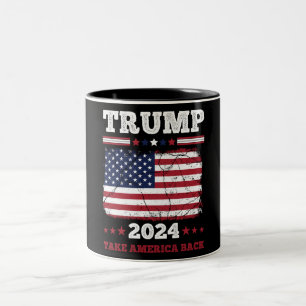Caneca De Café Em Dois Tons Trump 2024