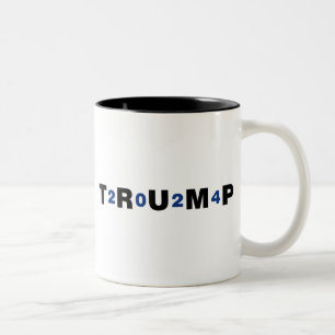 Caneca De Café Em Dois Tons Trump 2024 Blue
