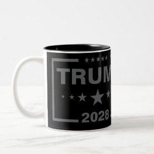 Caneca De Café Em Dois Tons Trump 2028 Presidente Americano eleição