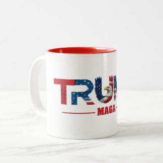 CANECA DE CAFÉ EM DOIS TONS TRUMP MAGA 2024