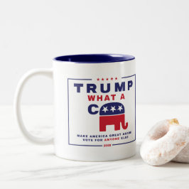 Caneca De Café Em Dois Tons Trump. Que poster da campanha anti-tropete?