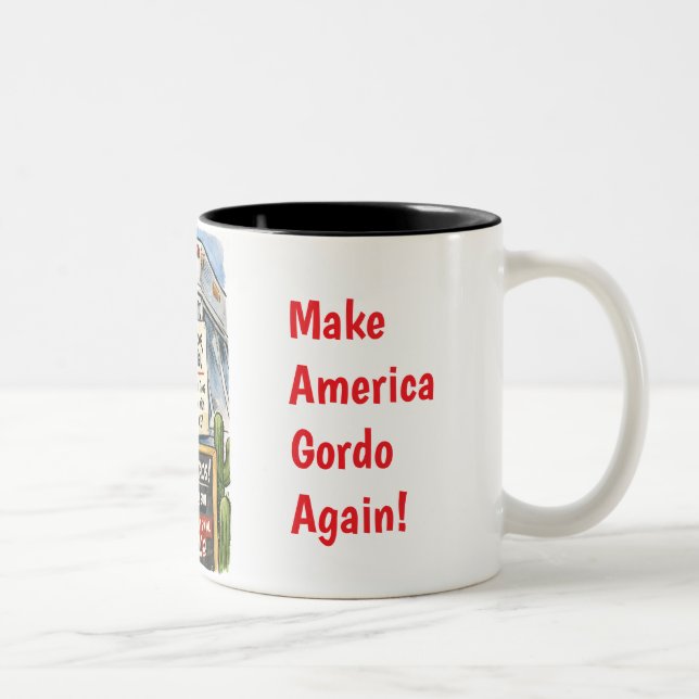 Caneca De Café Em Dois Tons Trump Tacos (Satire!) (Direita)