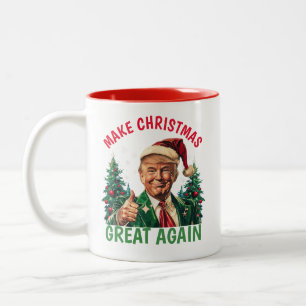 Caneca De Café Em Dois Tons Trump Torna o Excelente de Natal novamente no Nata