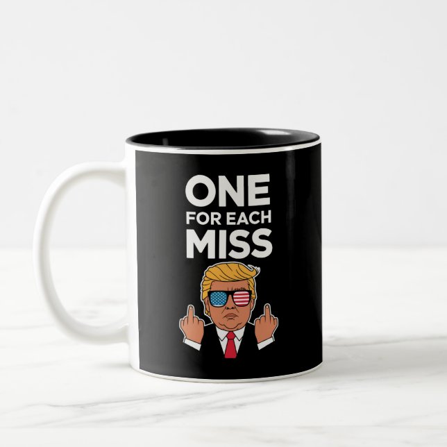 Caneca De Café Em Dois Tons Trump Um Para Cada Erro  (Esquerda)