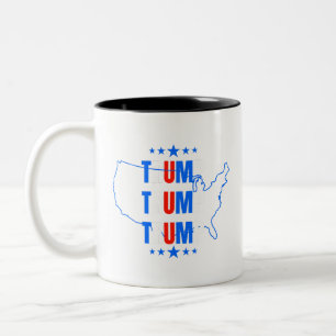Caneca De Café Em Dois Tons Trump Usa