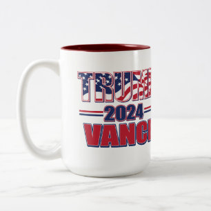 Caneca De Café Em Dois Tons Trump Vance 2024