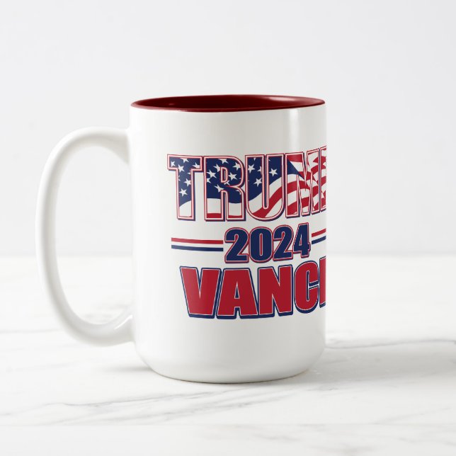 Caneca De Café Em Dois Tons Trump Vance 2024 (Esquerda)