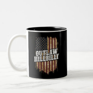 Caneca De Café Em Dois Tons Trump Vance 2024 J.D. Vance Fora da Lei Hillbilly