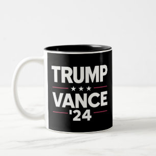 Caneca De Café Em Dois Tons Trump Vance 2024 Para Presidente Vice-Presidente E