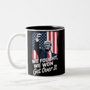 Caneca De Café Em Dois Tons Trump Venceu Supere isso Vitória de Trump 47º Pres
