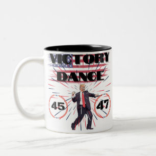 Caneca De Café Em Dois Tons Trump Victory Dance