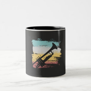 Caneca De Café Em Dois Tons Trumpet Vintage