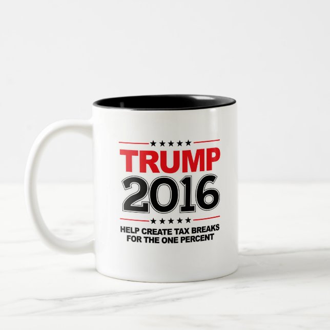 Caneca De Café Em Dois Tons TRUNFO 2016 - Criar reduções de impostos para o um (Esquerda)