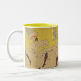Caneca De Café Em Dois Tons Trupe de Mademoiselle Eglantine - Toulouse-Lautrec