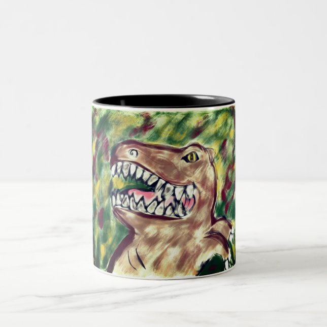 Caneca De Café Em Dois Tons tTrex (Centro)