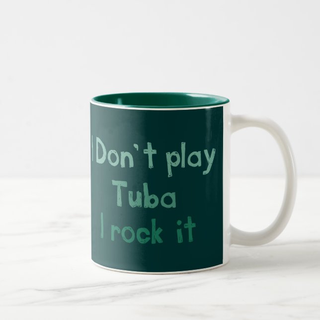 Caneca De Café Em Dois Tons Tuba Rock It Mug (Direita)