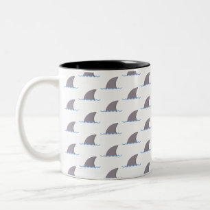 Caneca De Café Em Dois Tons tubarão