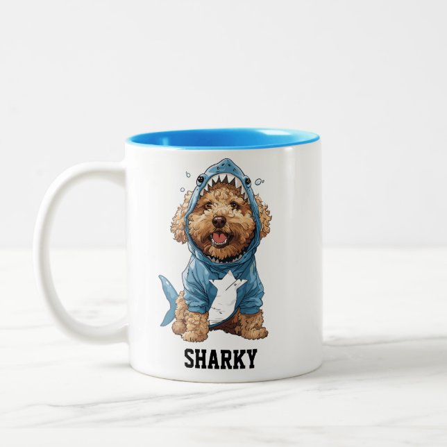 Caneca De Café Em Dois Tons Tubarão-dourado (Esquerda)