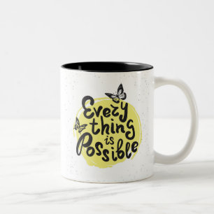 Caneca De Café Em Dois Tons Tudo é possível