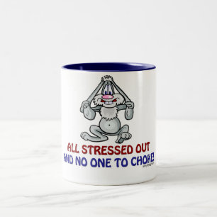 Caneca De Café Em Dois Tons Tudo forçado para fora