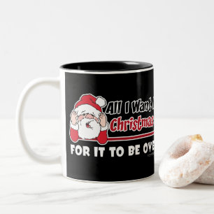 Caneca De Café Em Dois Tons Tudo que eu quero para o preto engraçado da farsa