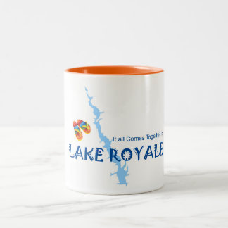 Caneca De Café Em Dois Tons Tudo vem junto no lago Royale