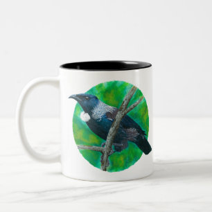 Caneca De Café Em Dois Tons Tui Nova Zelândia - Pintura em acrílico