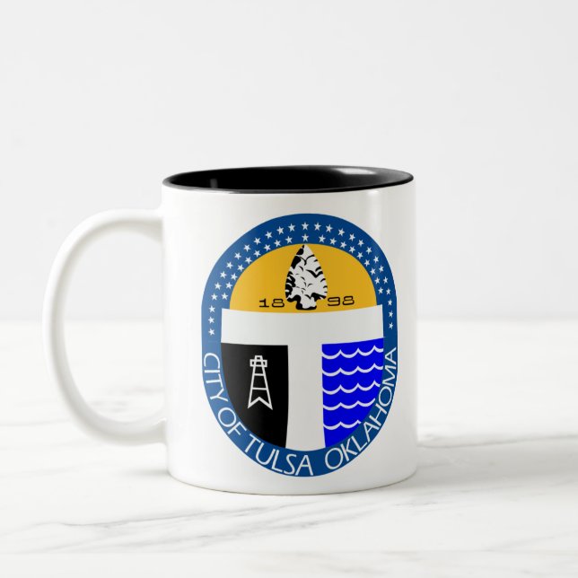 Caneca De Café Em Dois Tons Tulsa, Oklahoma (Esquerda)