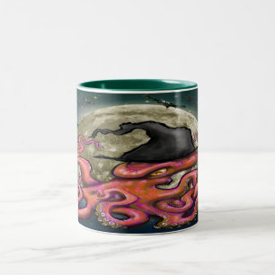 Caneca De Café Em Dois Tons Tumba de café de dois tons de polvo