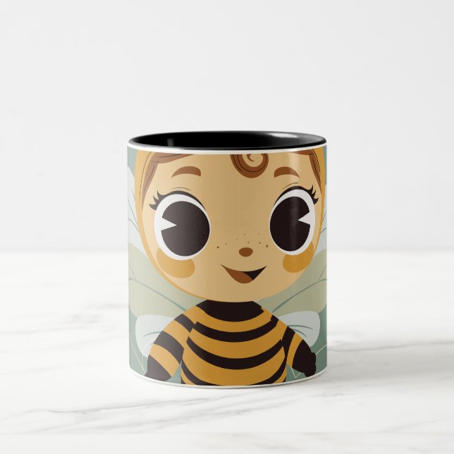 Caneca De Café Em Dois Tons Tumba de Design para Criança Reprodutiva (Centro)
